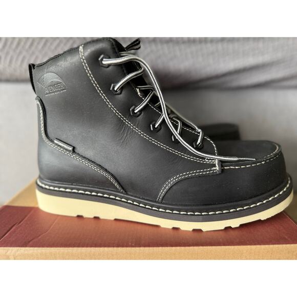 New AVENGER A7508 M10 6" WATERPROOF CARBON-FIBER SAFETY TOE WORK BOOTS - Picture 4 of 10